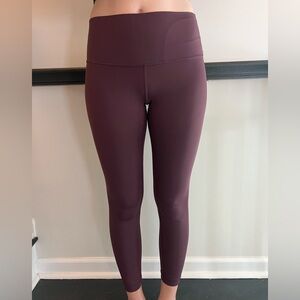 Eggplant colored Lululemon leggings 28”